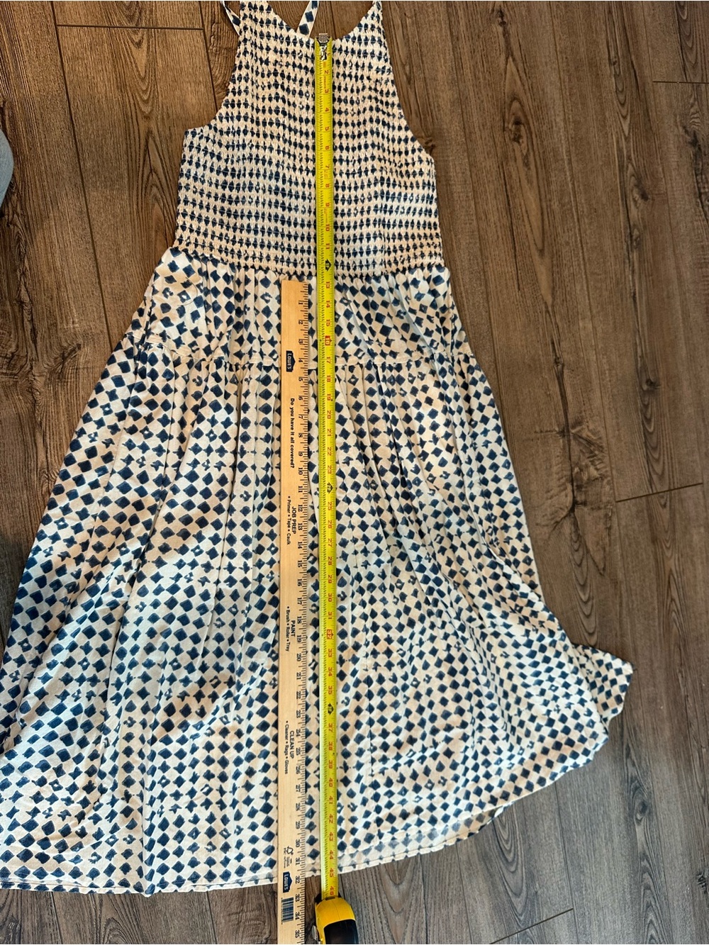 Madewell Smocked Midi Dress Large - Picture 6 of 9
